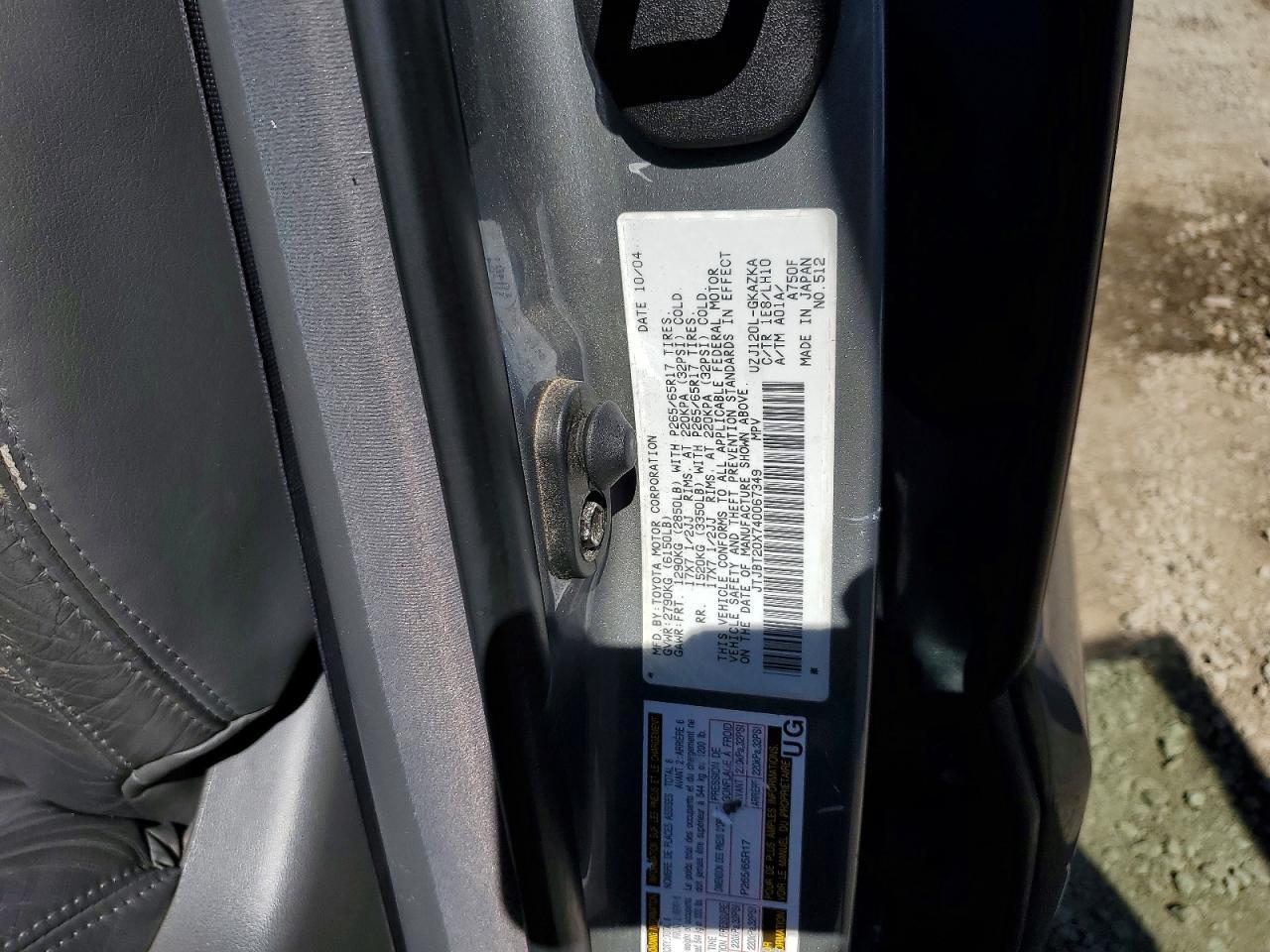 2004 LEXUS Gx 470