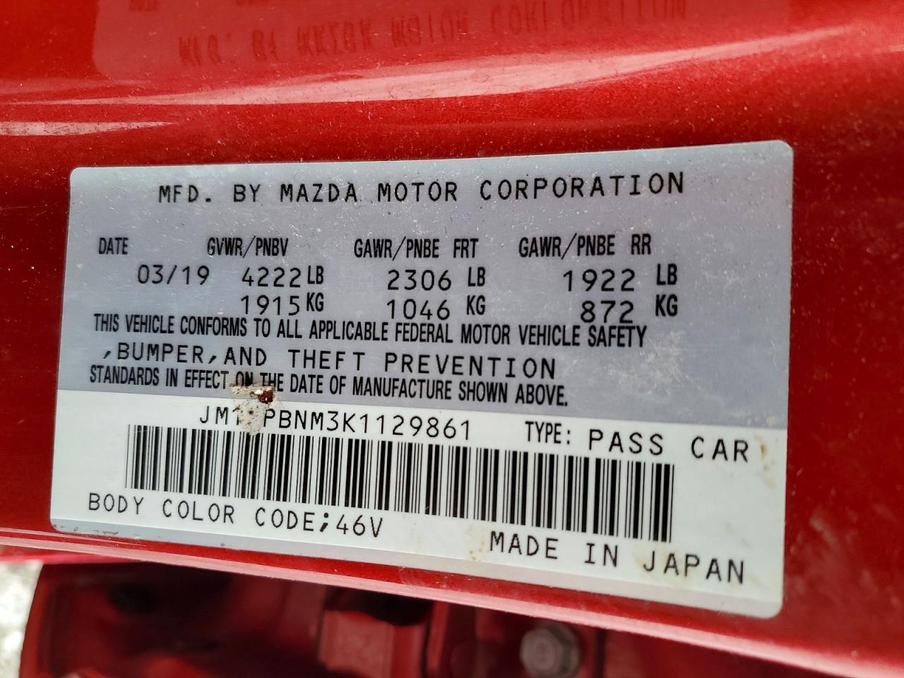 2019 MAZDA 3