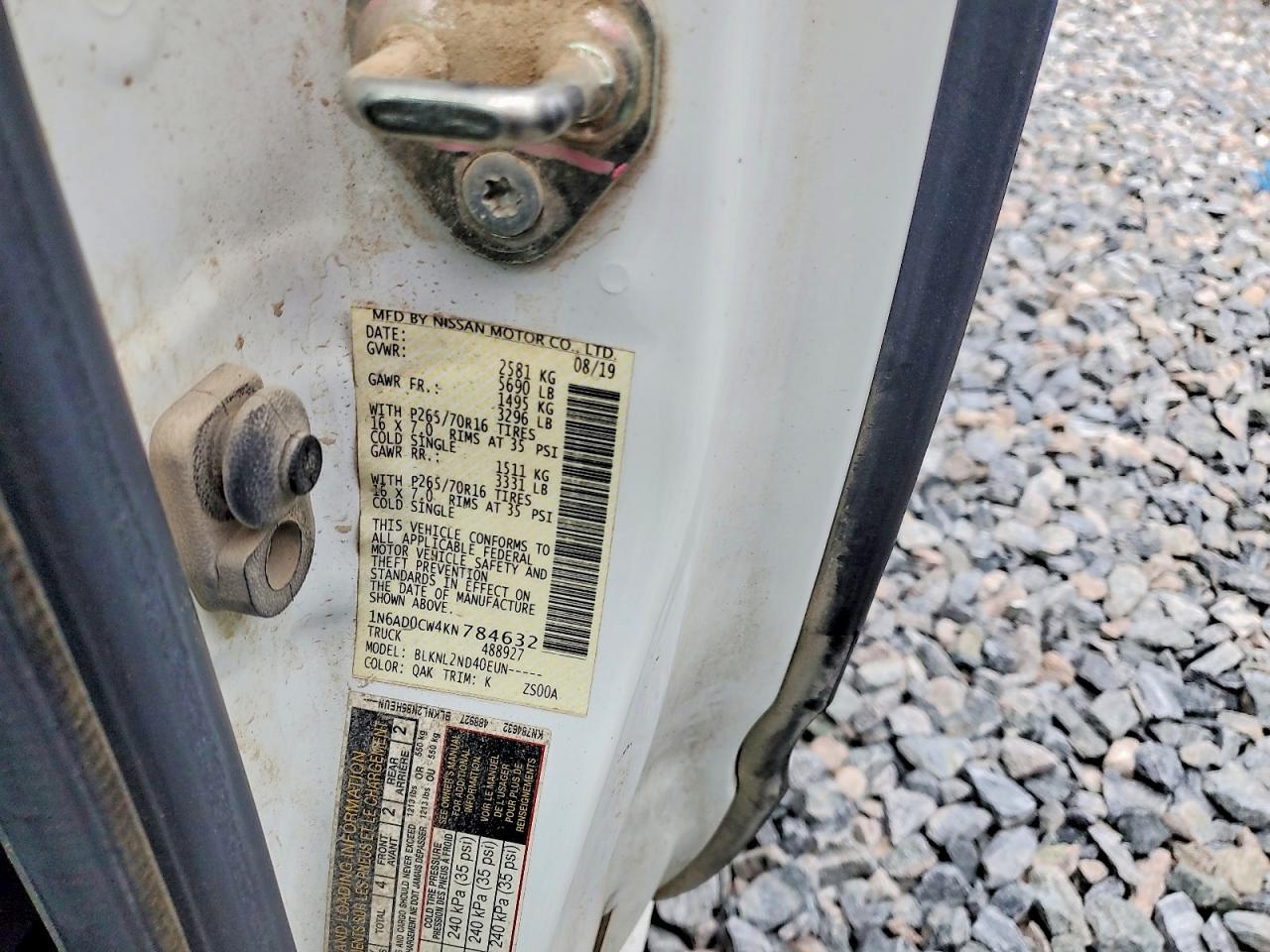 2019 NISSAN Frontier