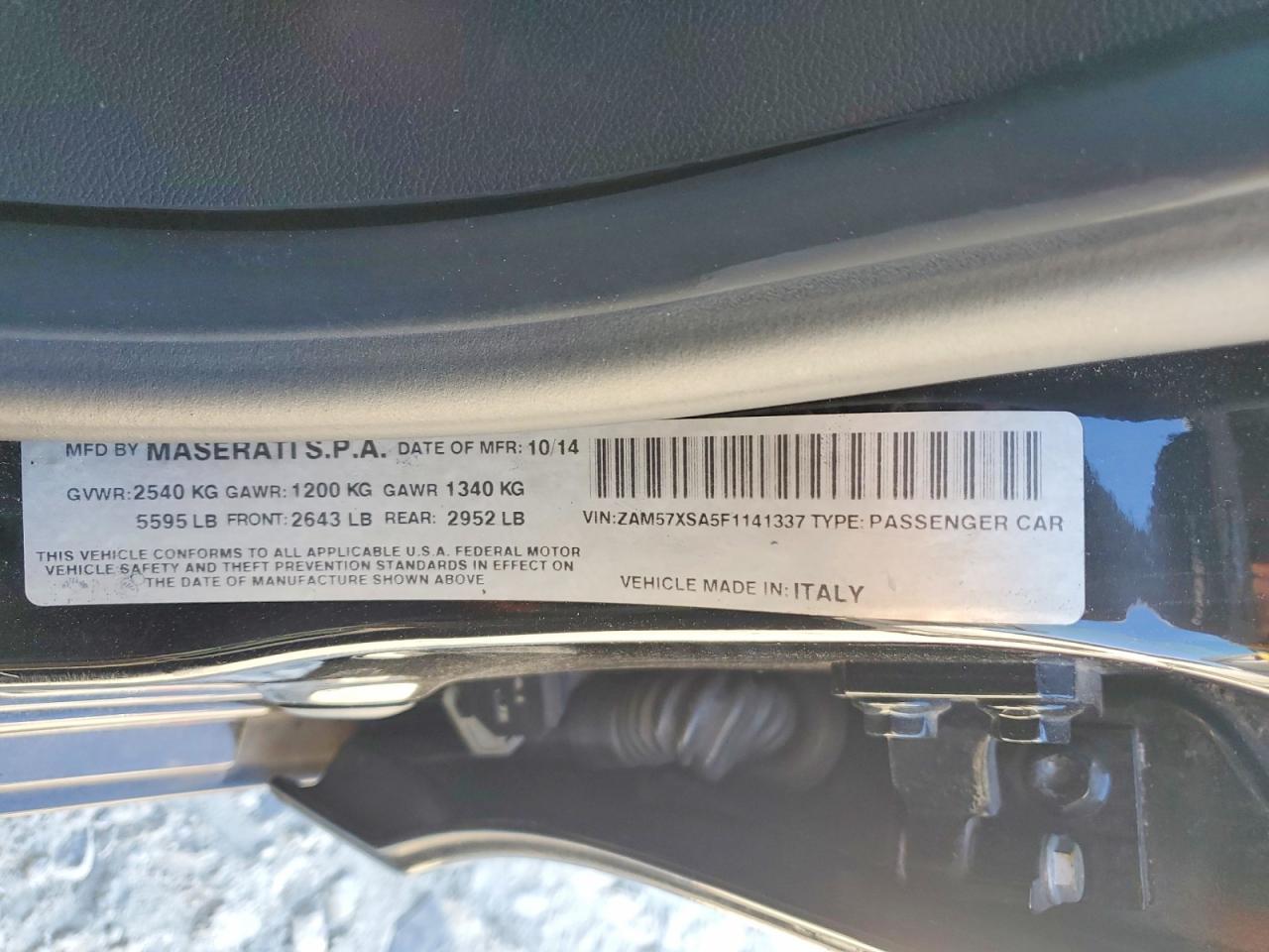 2015 MASERATI Ghibli