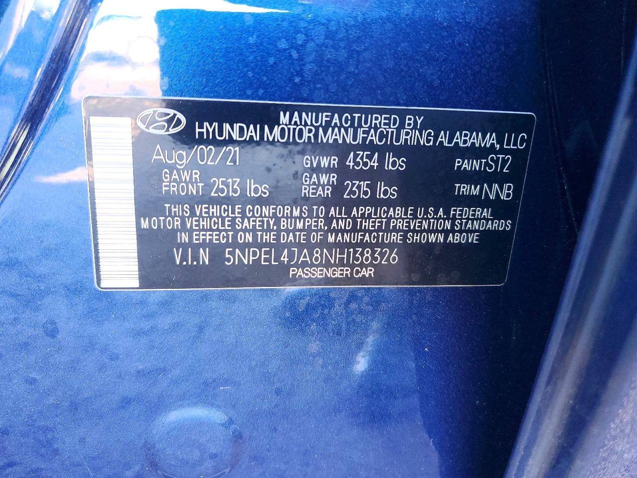2022 HYUNDAI SONATA