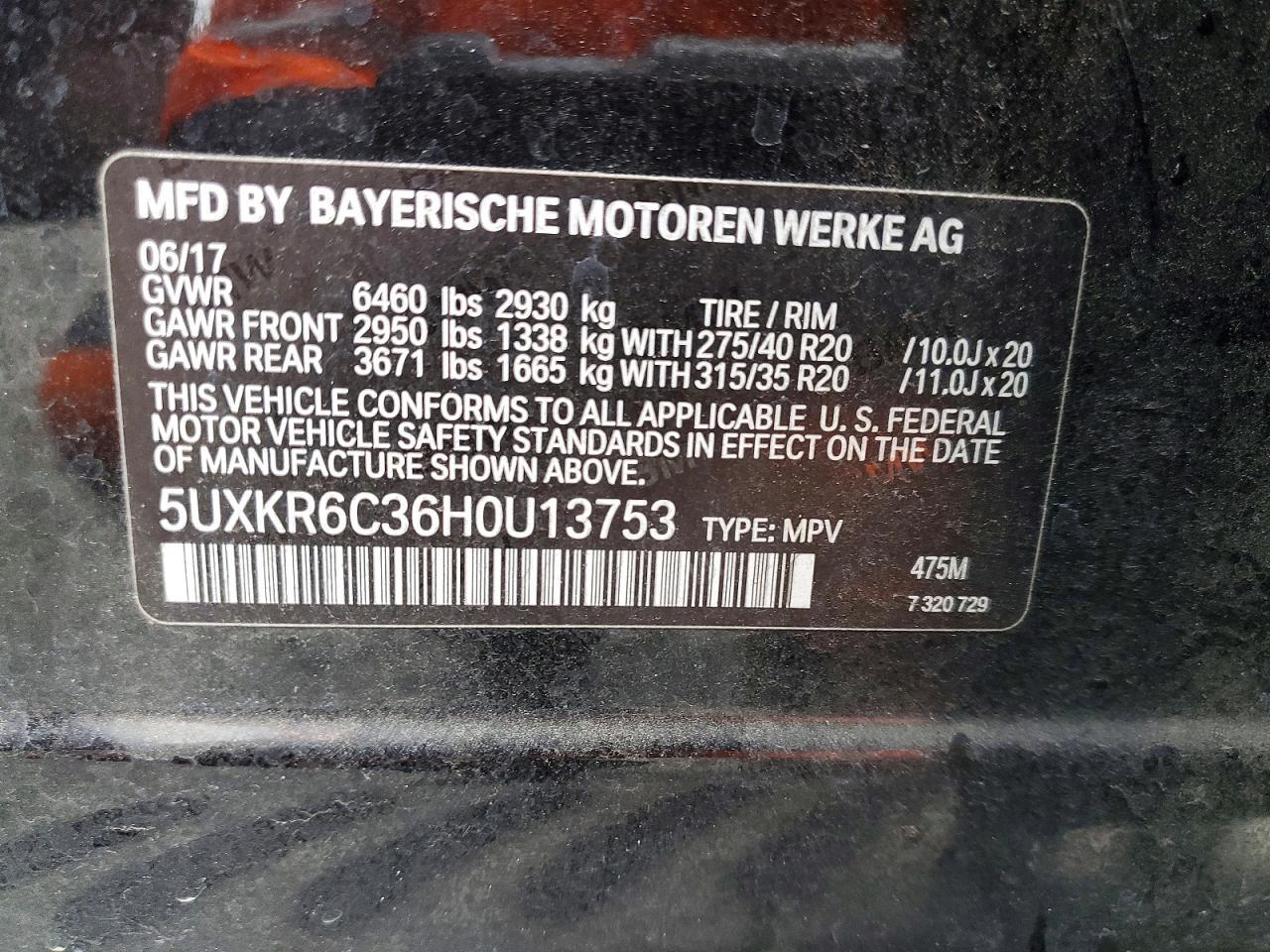 2017 BMW X5