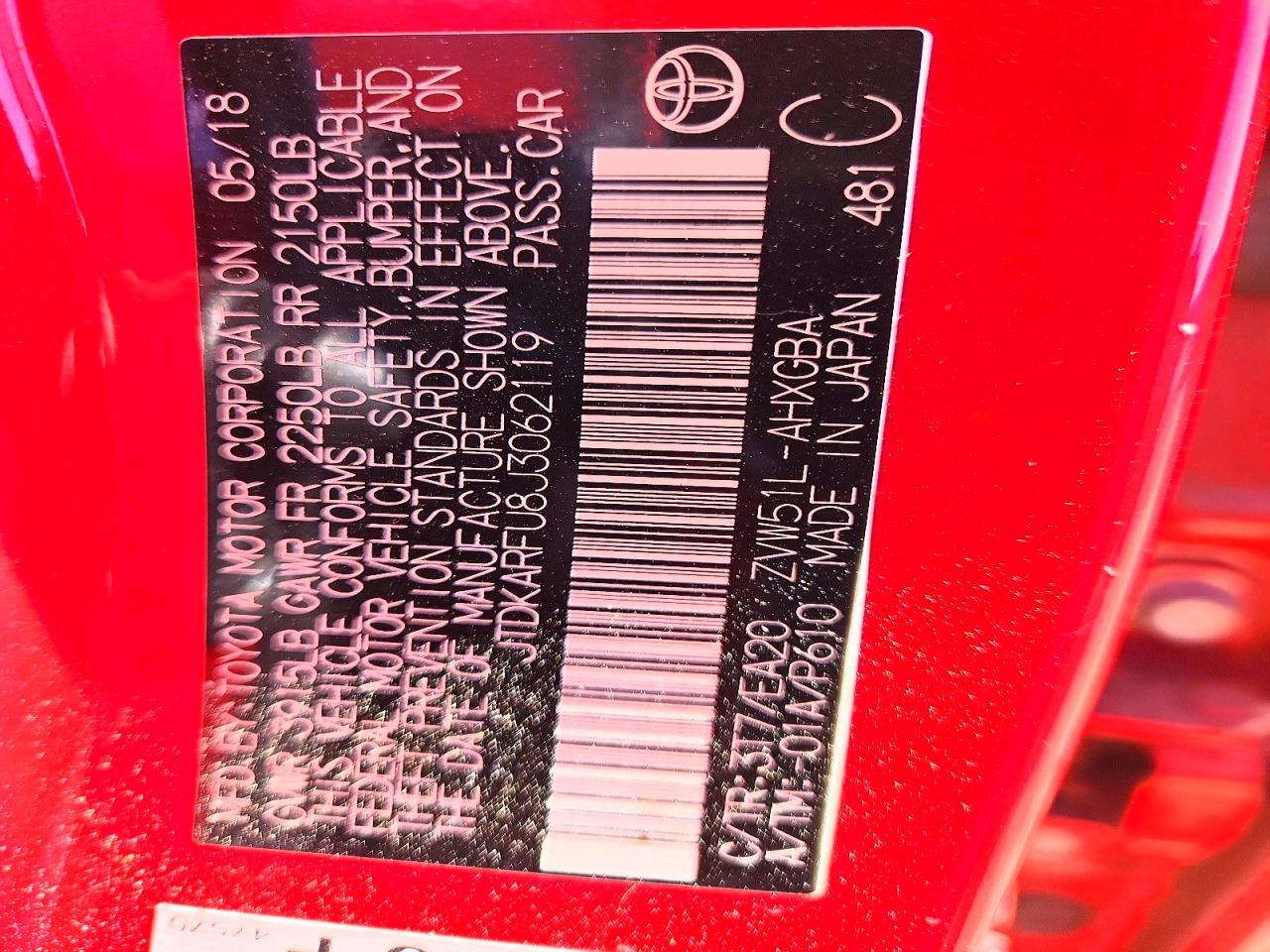 2018 TOYOTA PRIUS