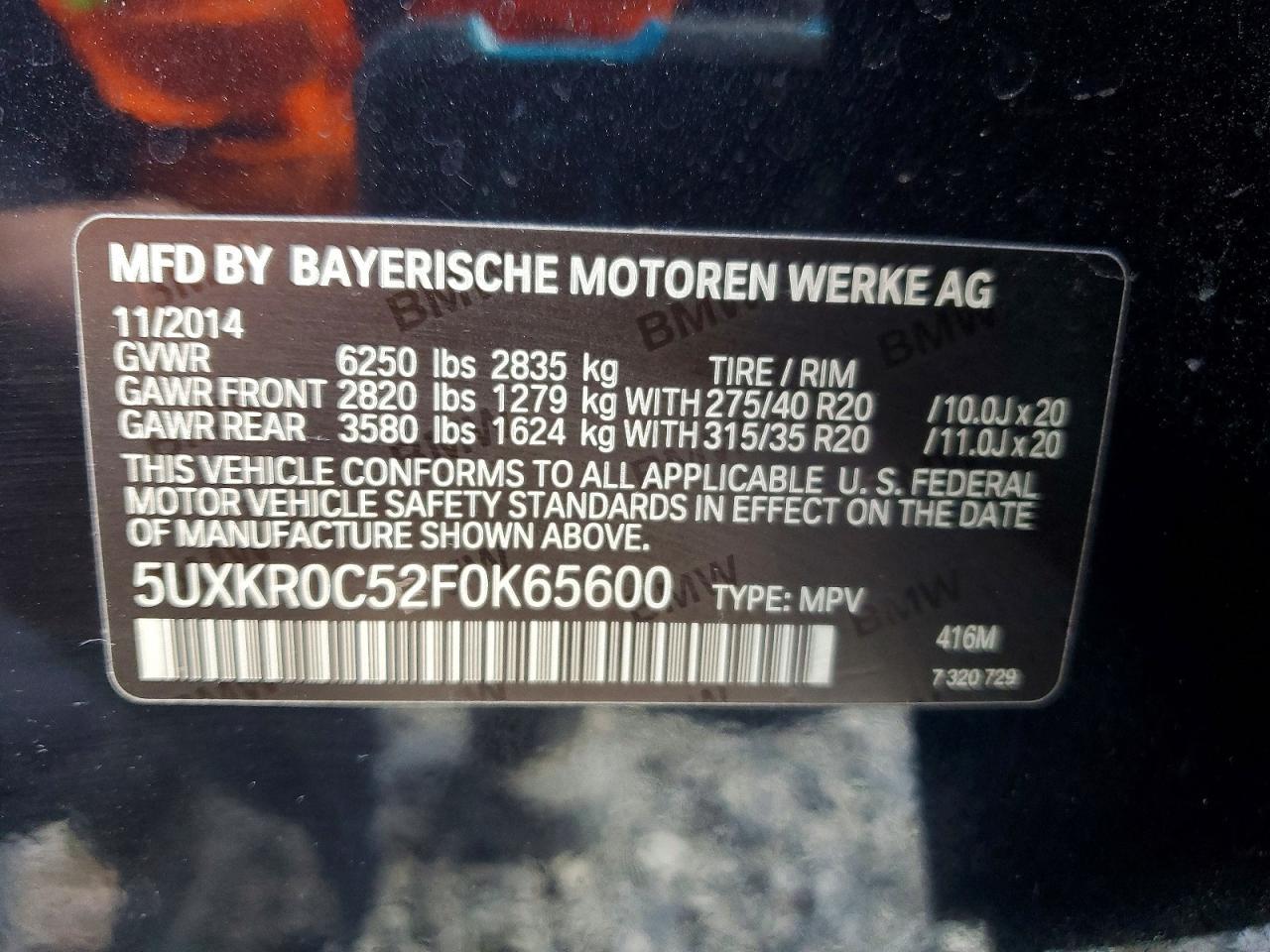 2015 BMW X5