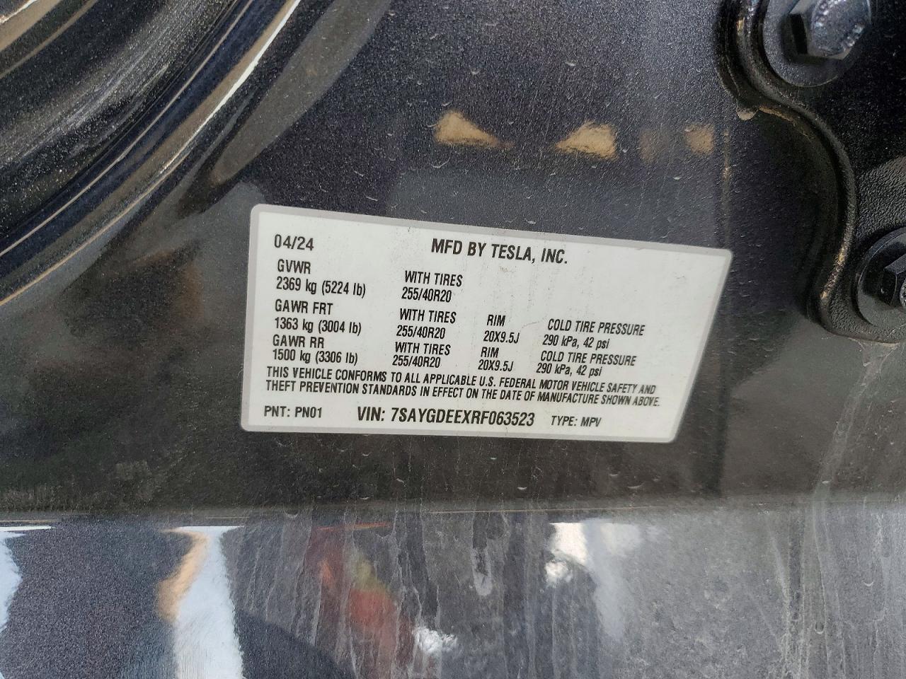 2024 TESLA MODEL Y