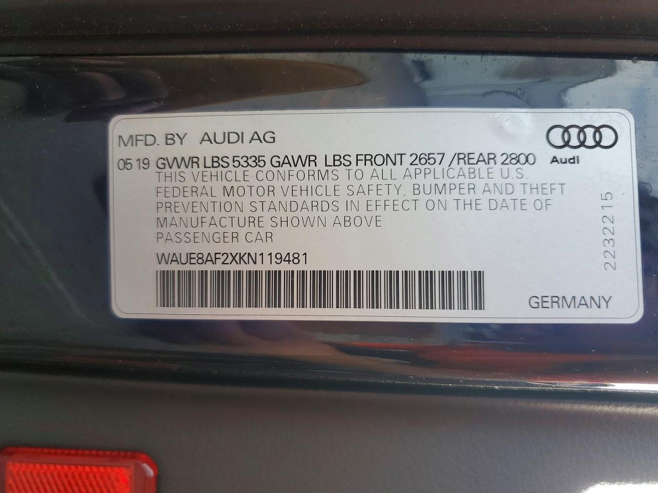 2019 AUDI A6