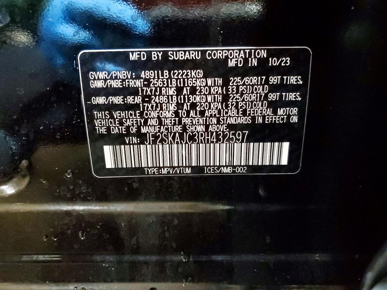 2024 SUBARU FORESTER