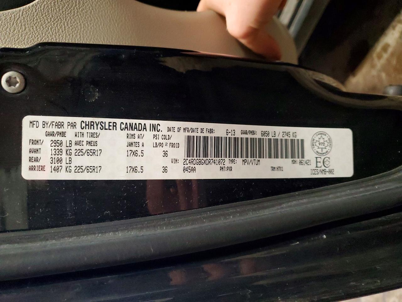 2013 DODGE GRAND CARAVAN