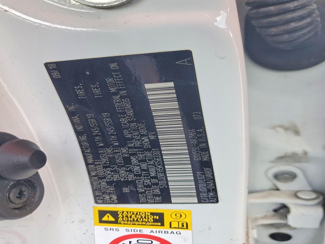 2019 TOYOTA HIGHLANDER