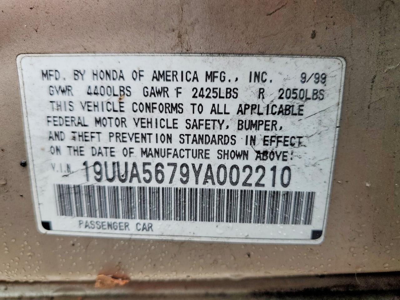 2000 ACURA TL