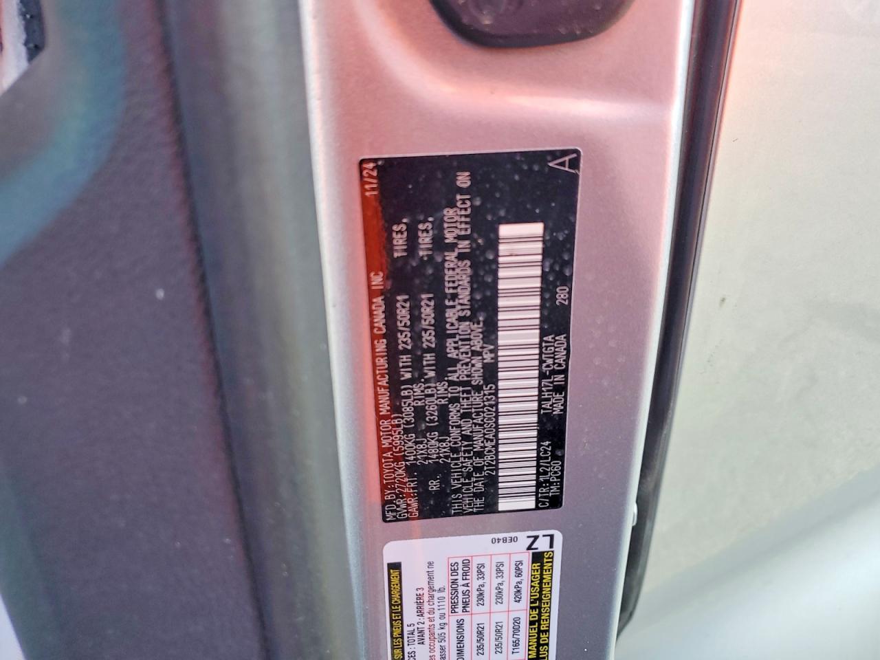2025 LEXUS RX 500H