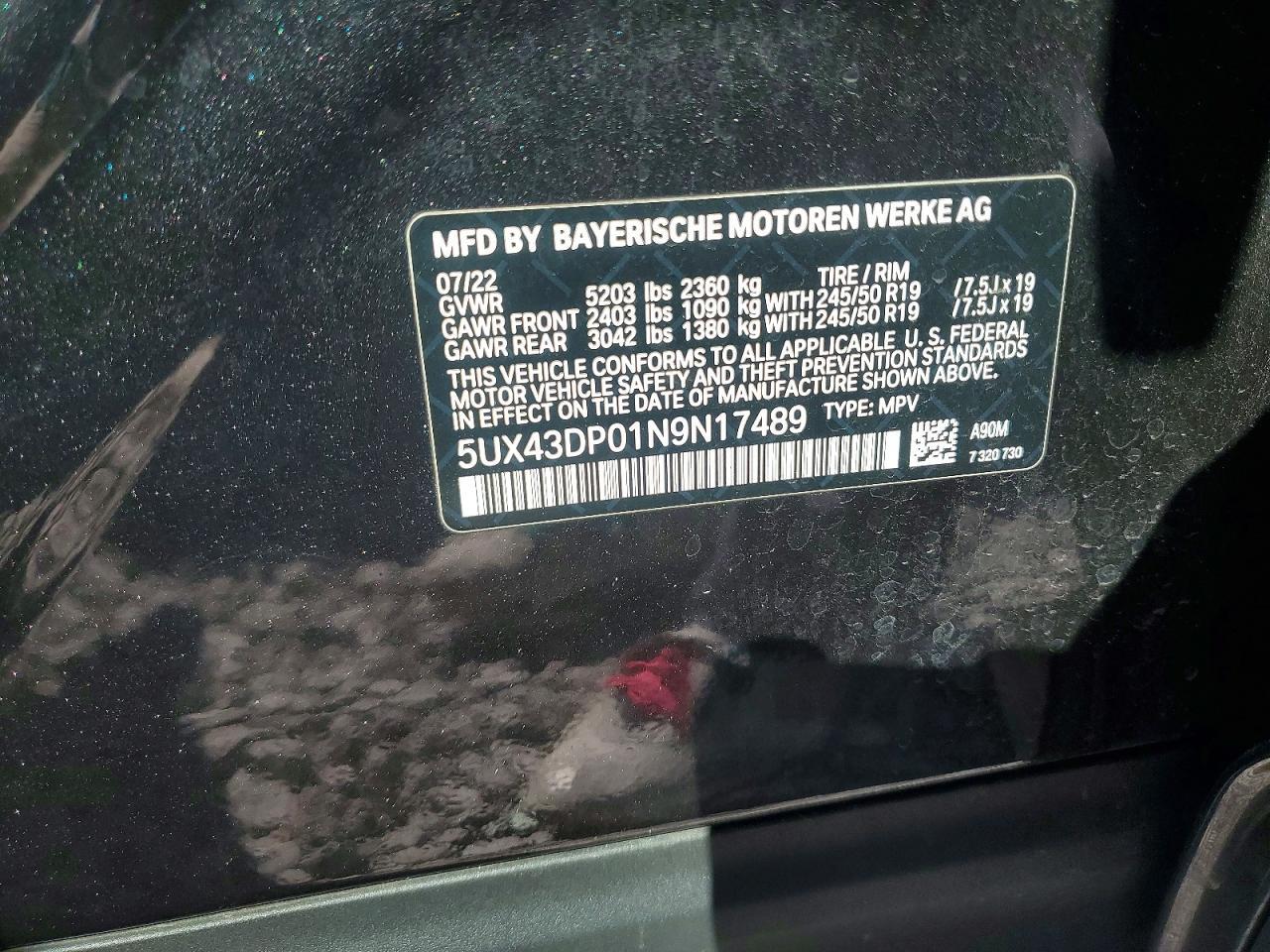 2022 BMW X3