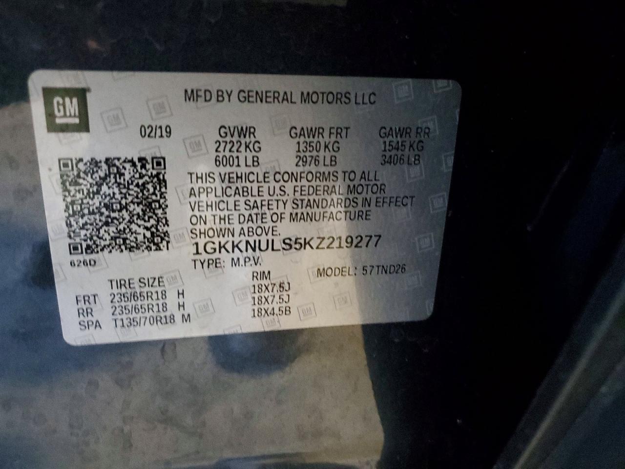 2019 GMC ACADIA