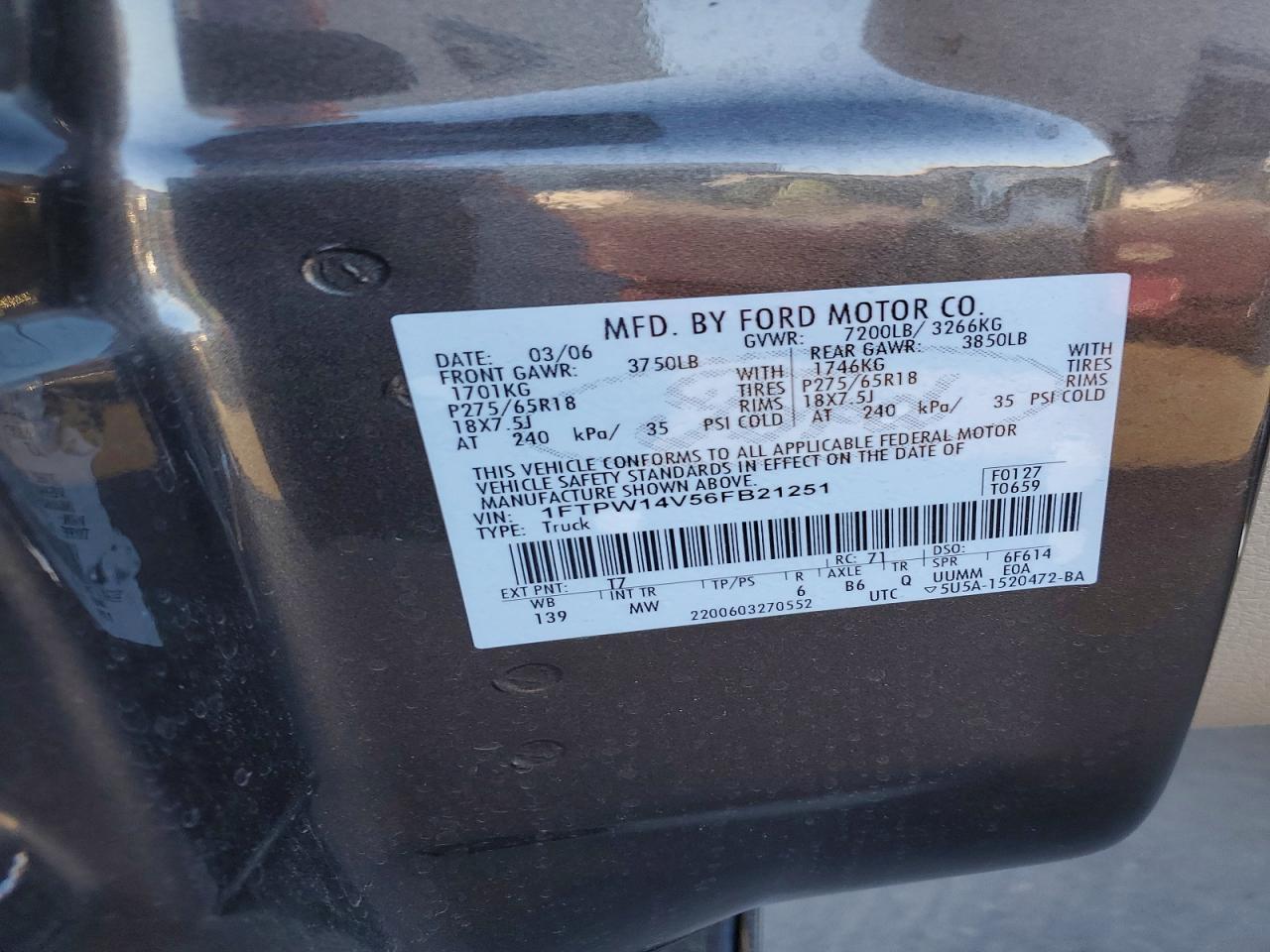 2006 FORD F-150