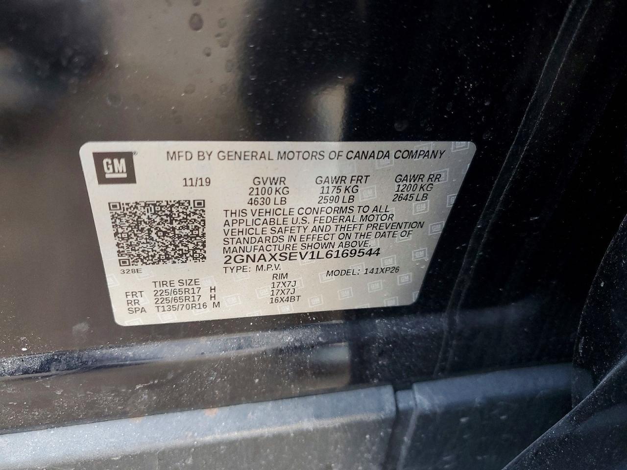 2020 CHEVROLET EQUINOX