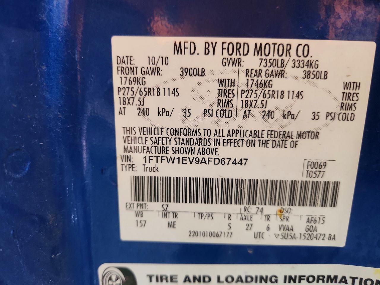 2010 FORD F-150
