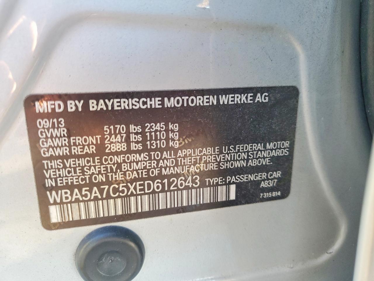 2014 BMW 5 series