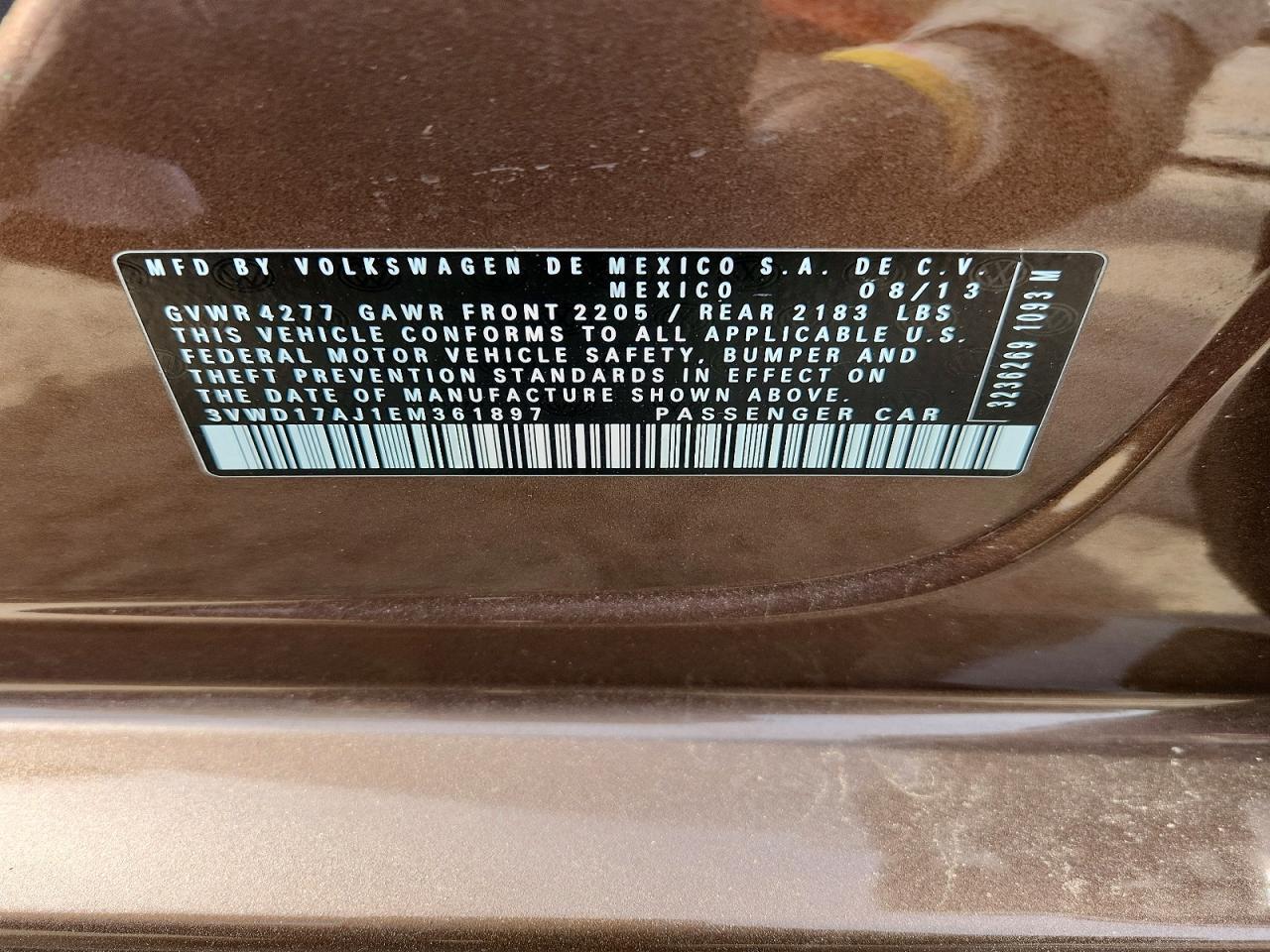 2014 VOLKSWAGEN JETTA