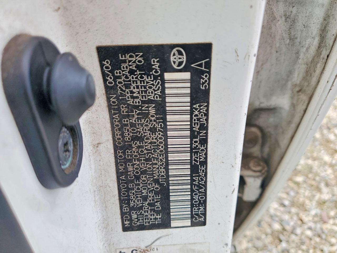 2006 TOYOTA COROLLA