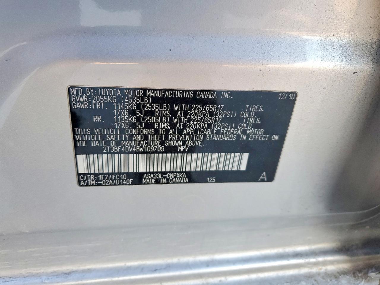 2011 TOYOTA RAV4