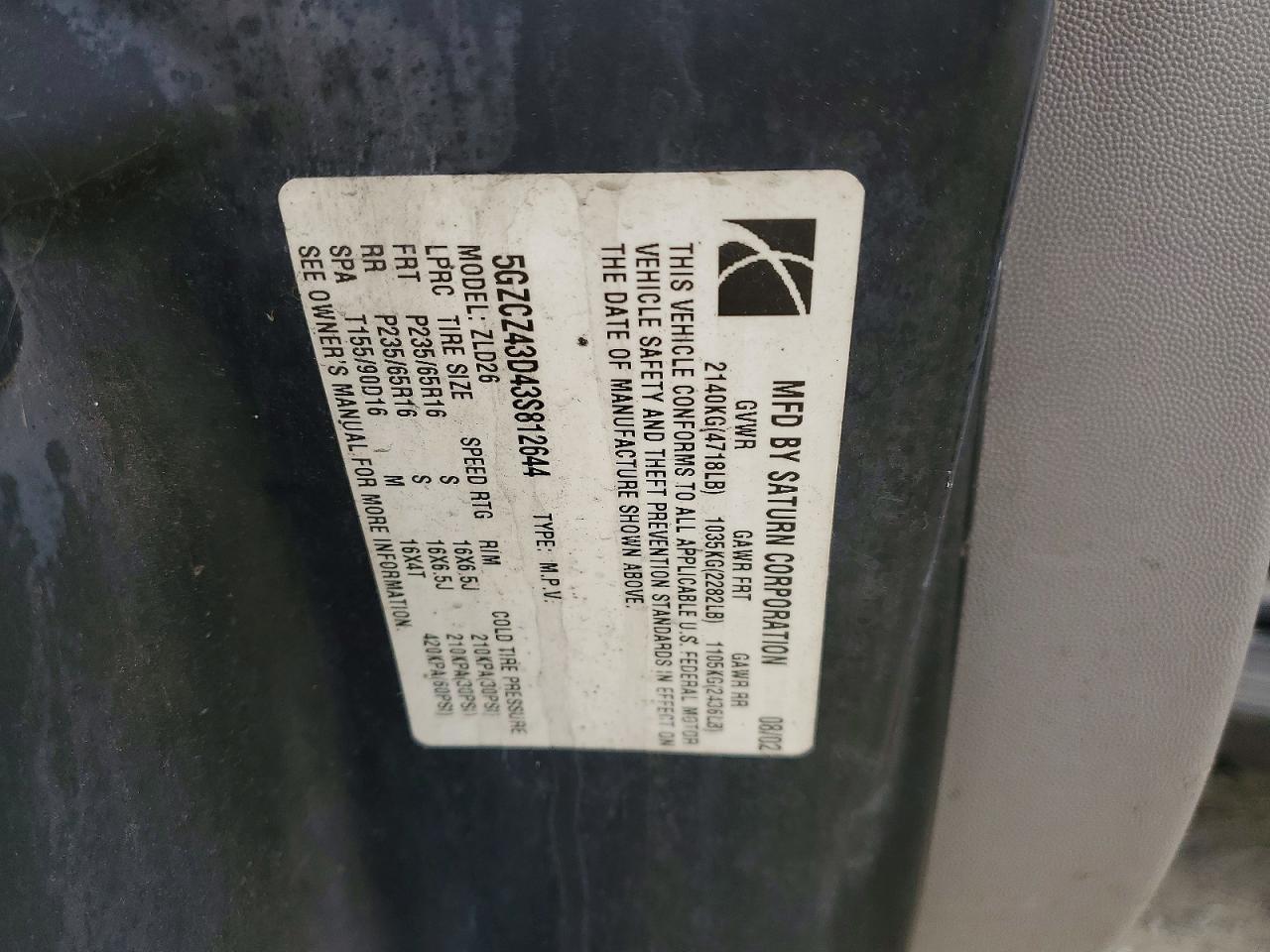 2003 SATURN Vue
