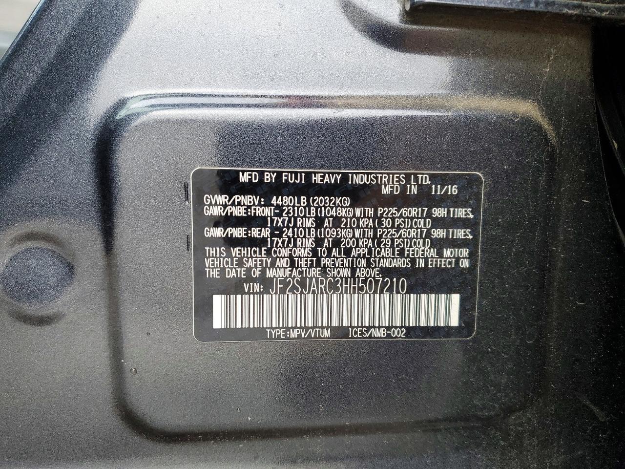 2017 SUBARU FORESTER