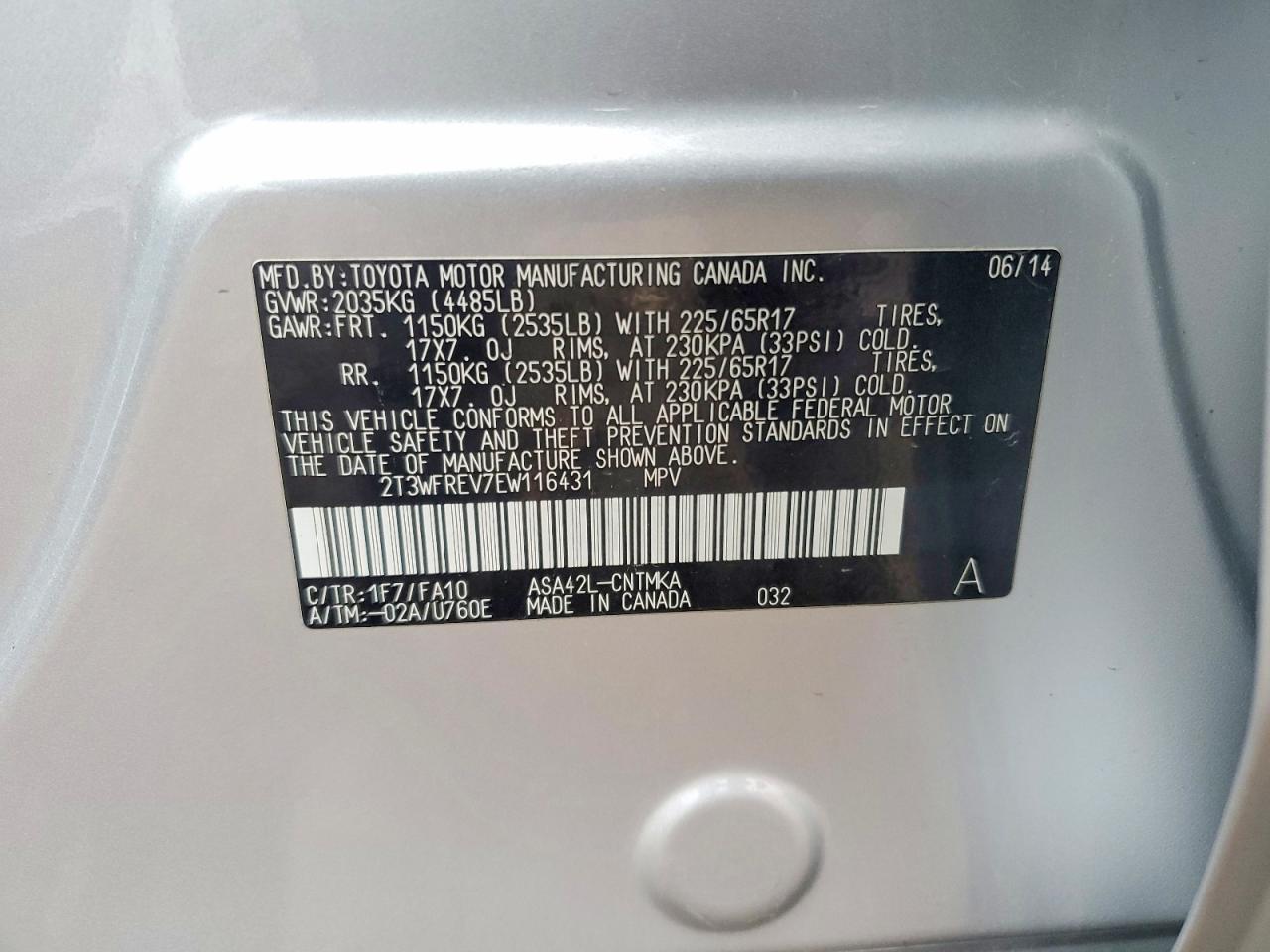 2014 TOYOTA RAV4