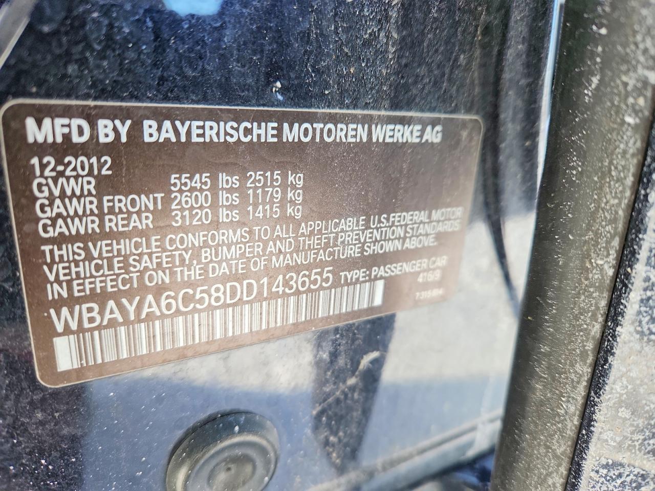 2013 BMW 7 series