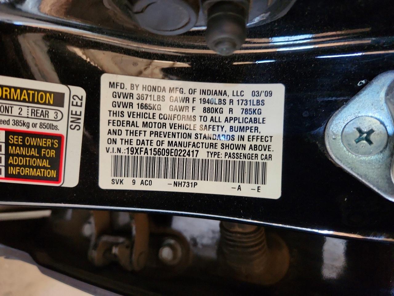 2009 HONDA CIVIC