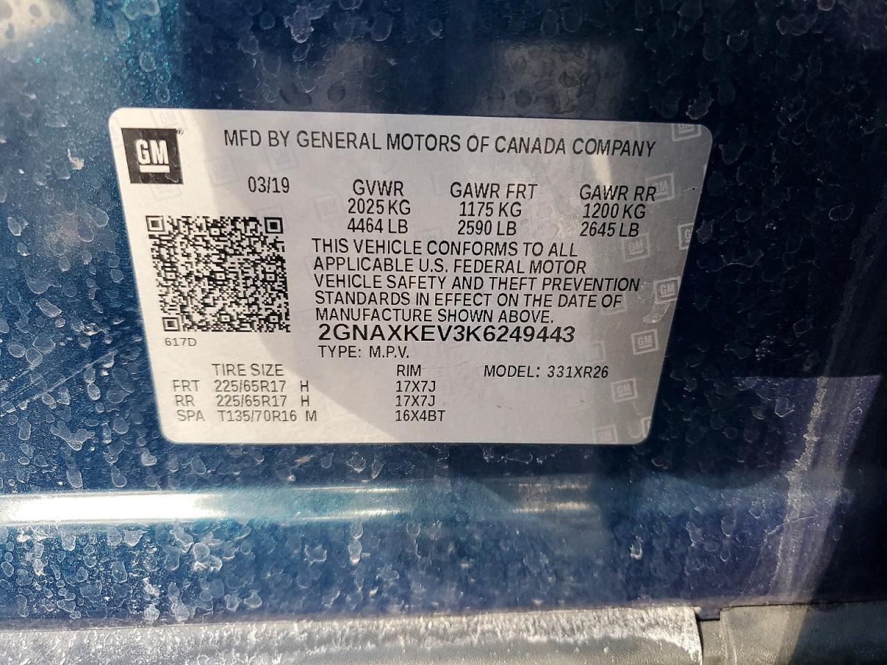 2019 CHEVROLET EQUINOX