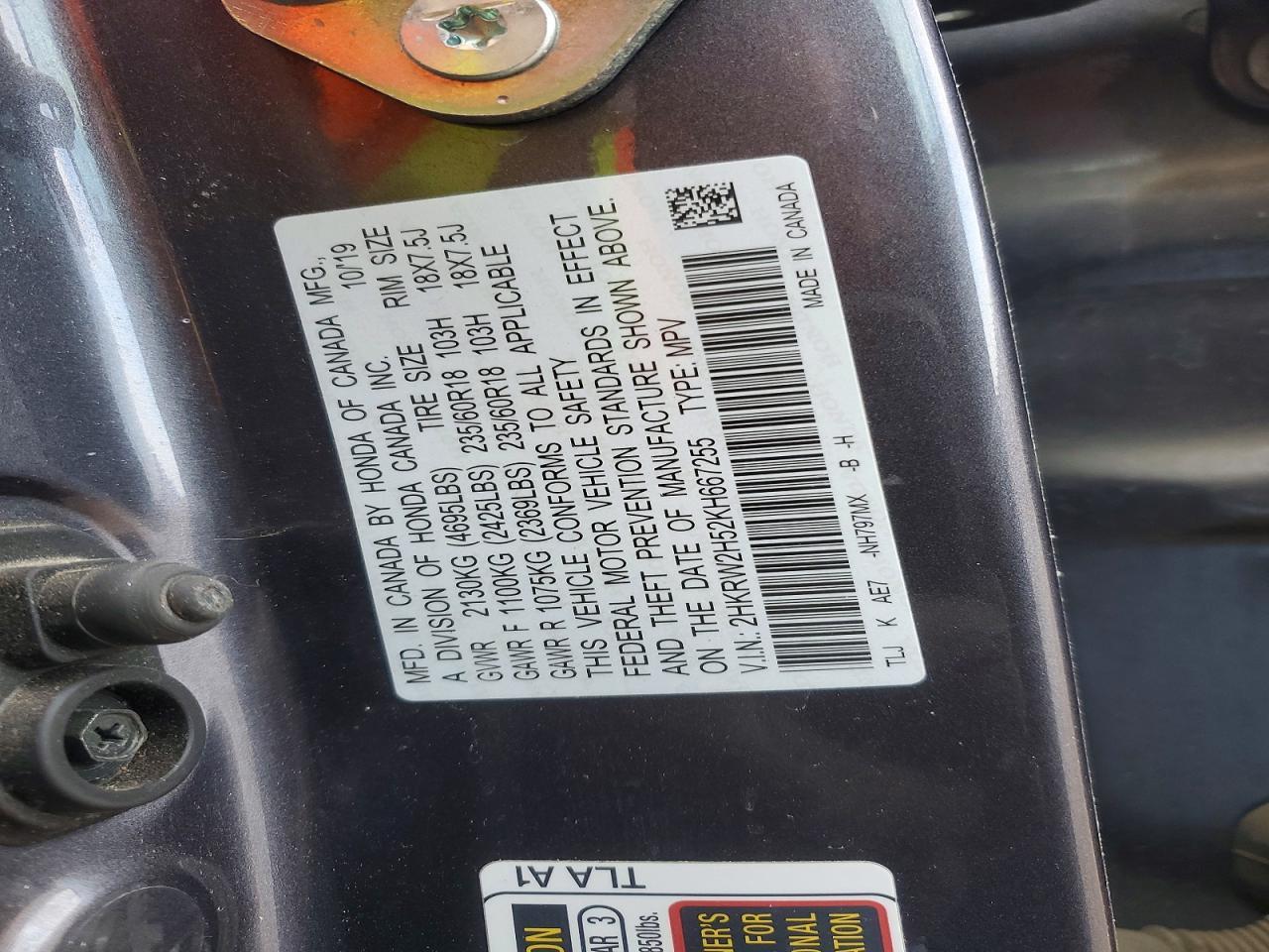 2019 HONDA CR-V