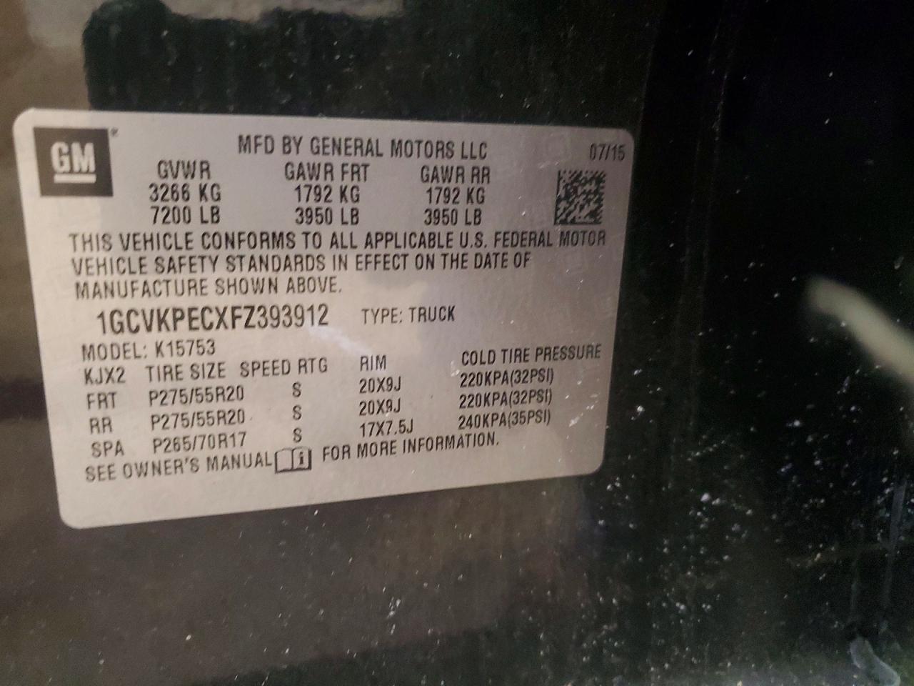2015 CHEVROLET Silverado