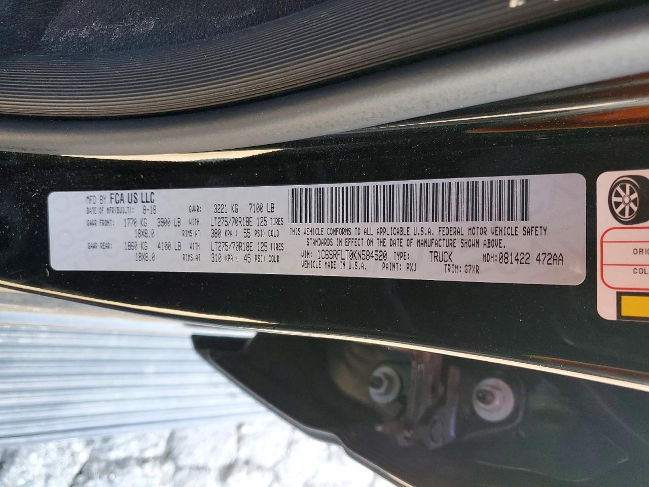 2019 RAM 1500