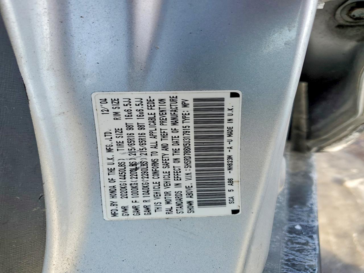 2005 HONDA CR-V