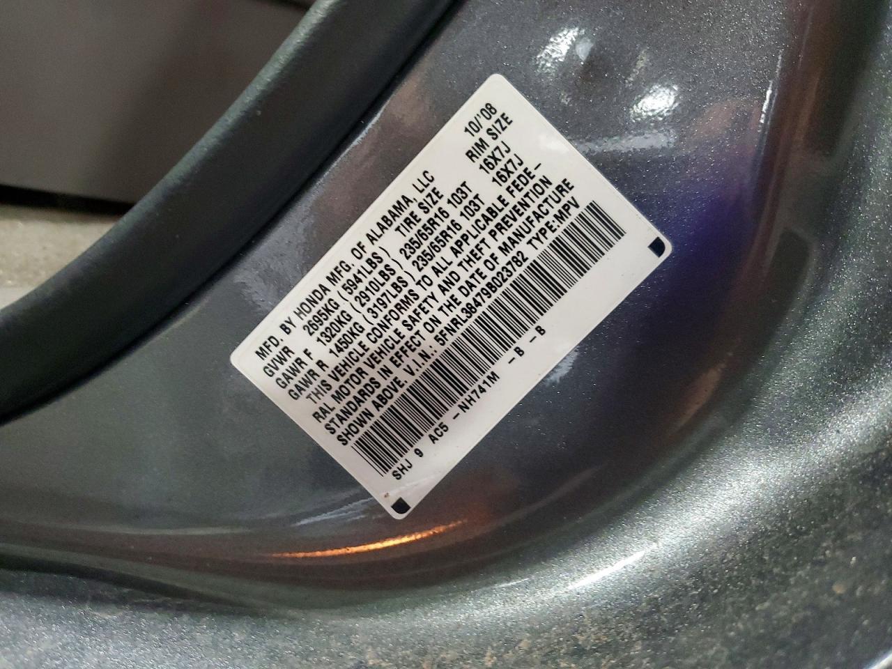 2009 HONDA ODYSSEY