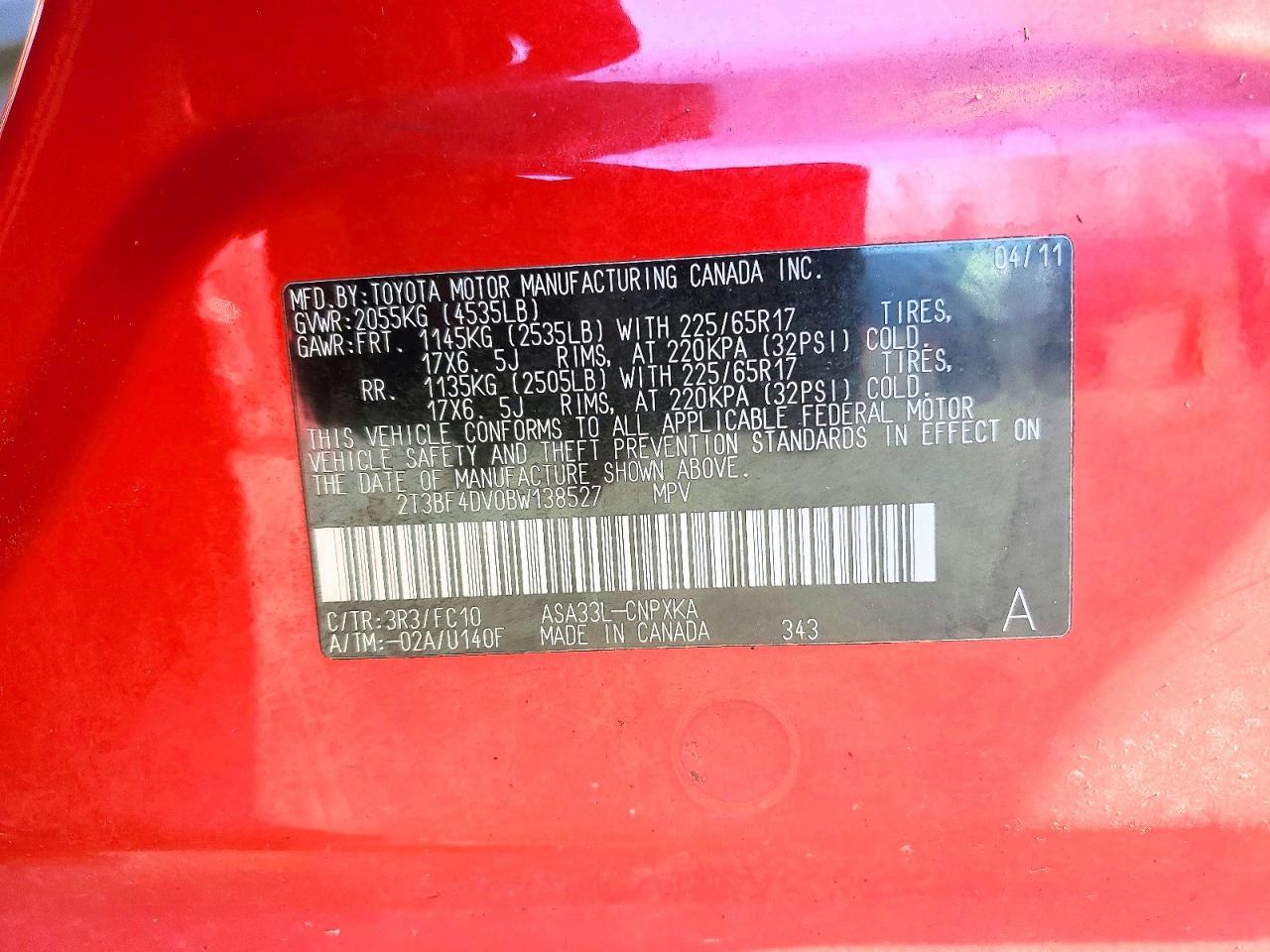 2011 TOYOTA RAV4