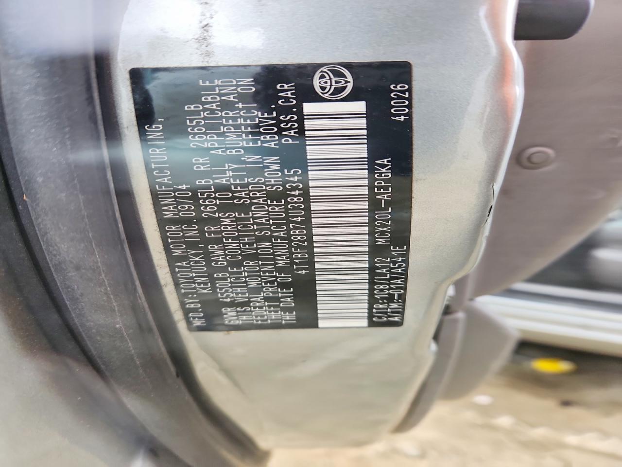 2004 TOYOTA Avalon