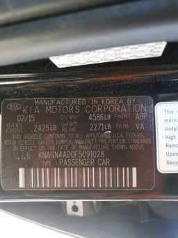 2015 KIA Optima Hybrid