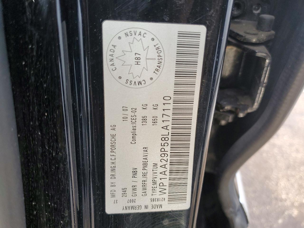 2008 PORSCHE CAYENNE