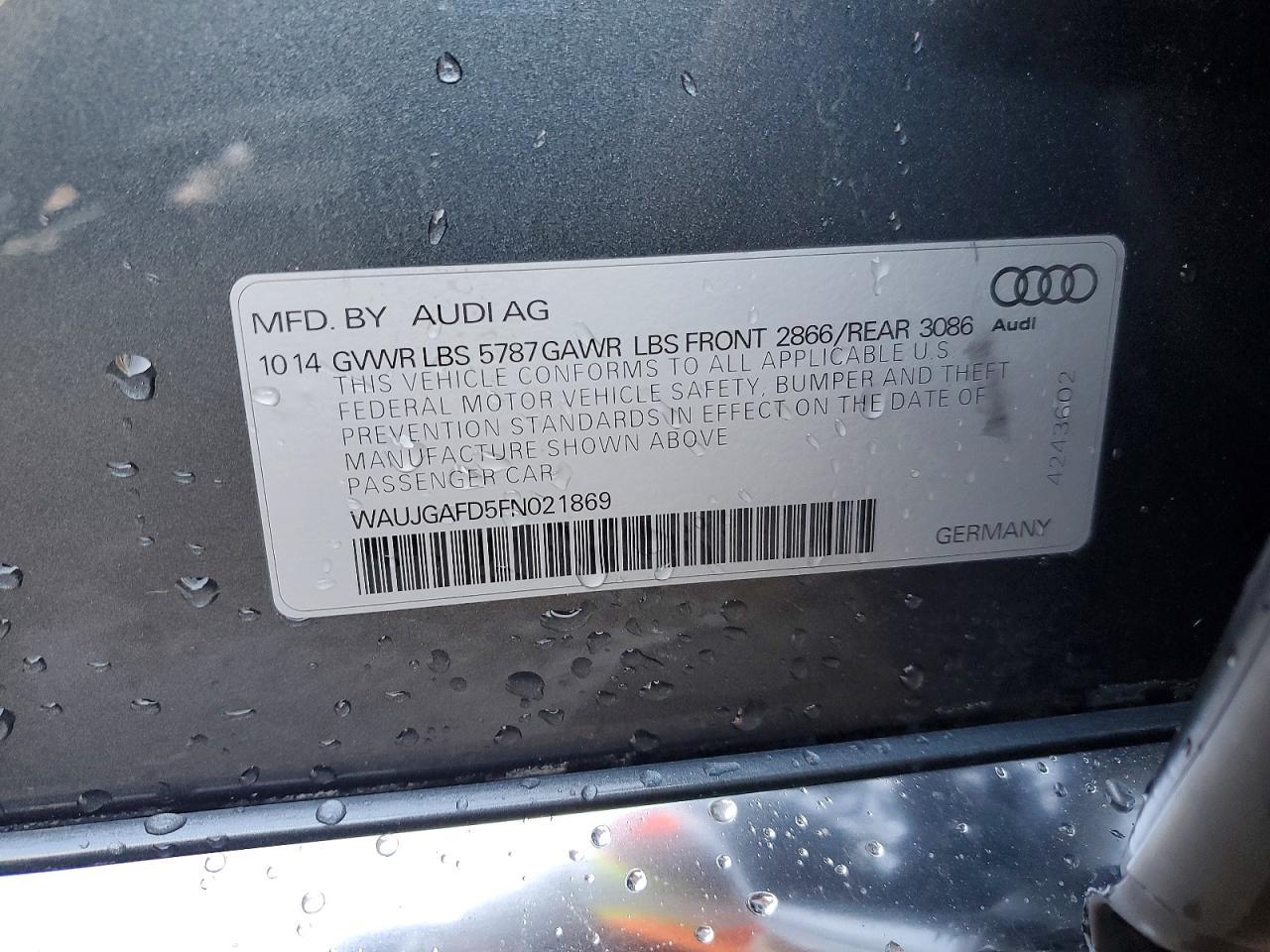 2015 AUDI A8 QUATTRO