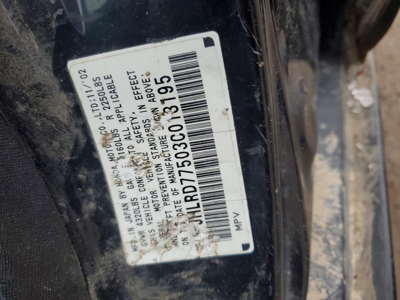 2003 HONDA CR-V