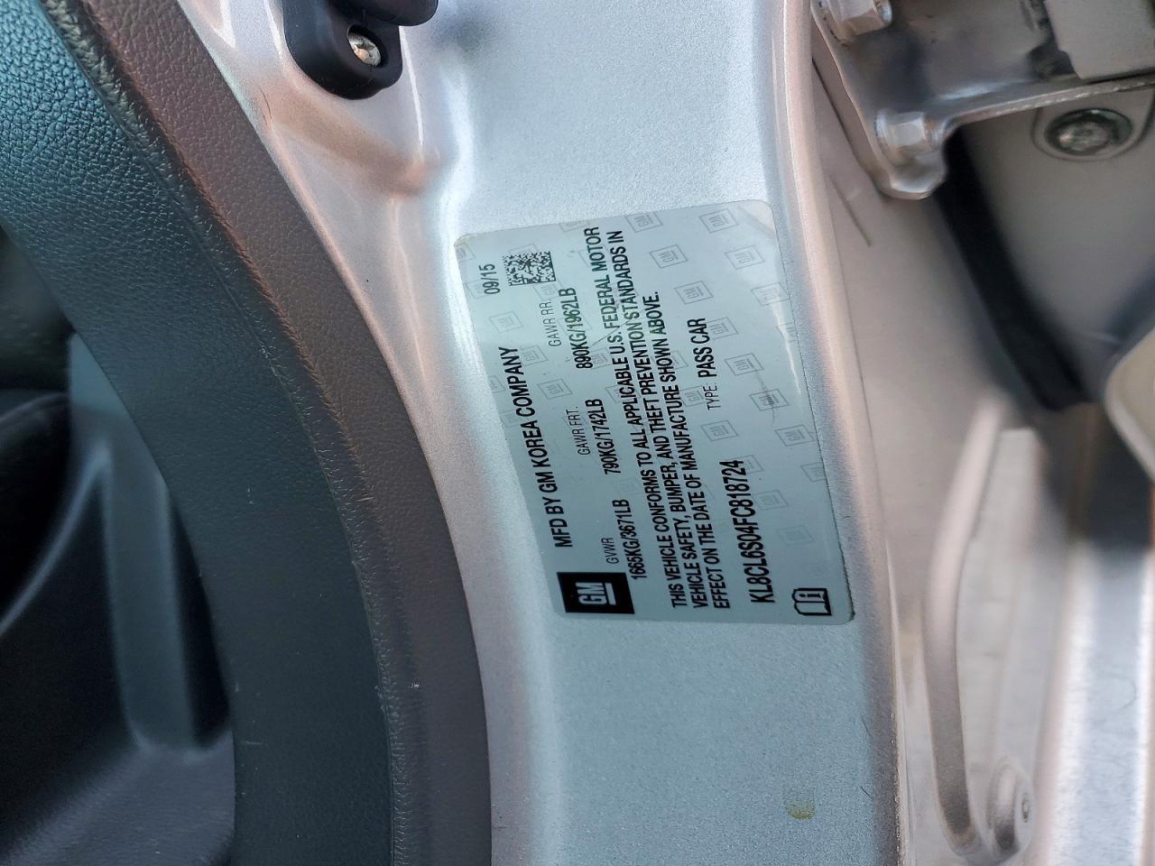 2015 CHEVROLET Spark EV