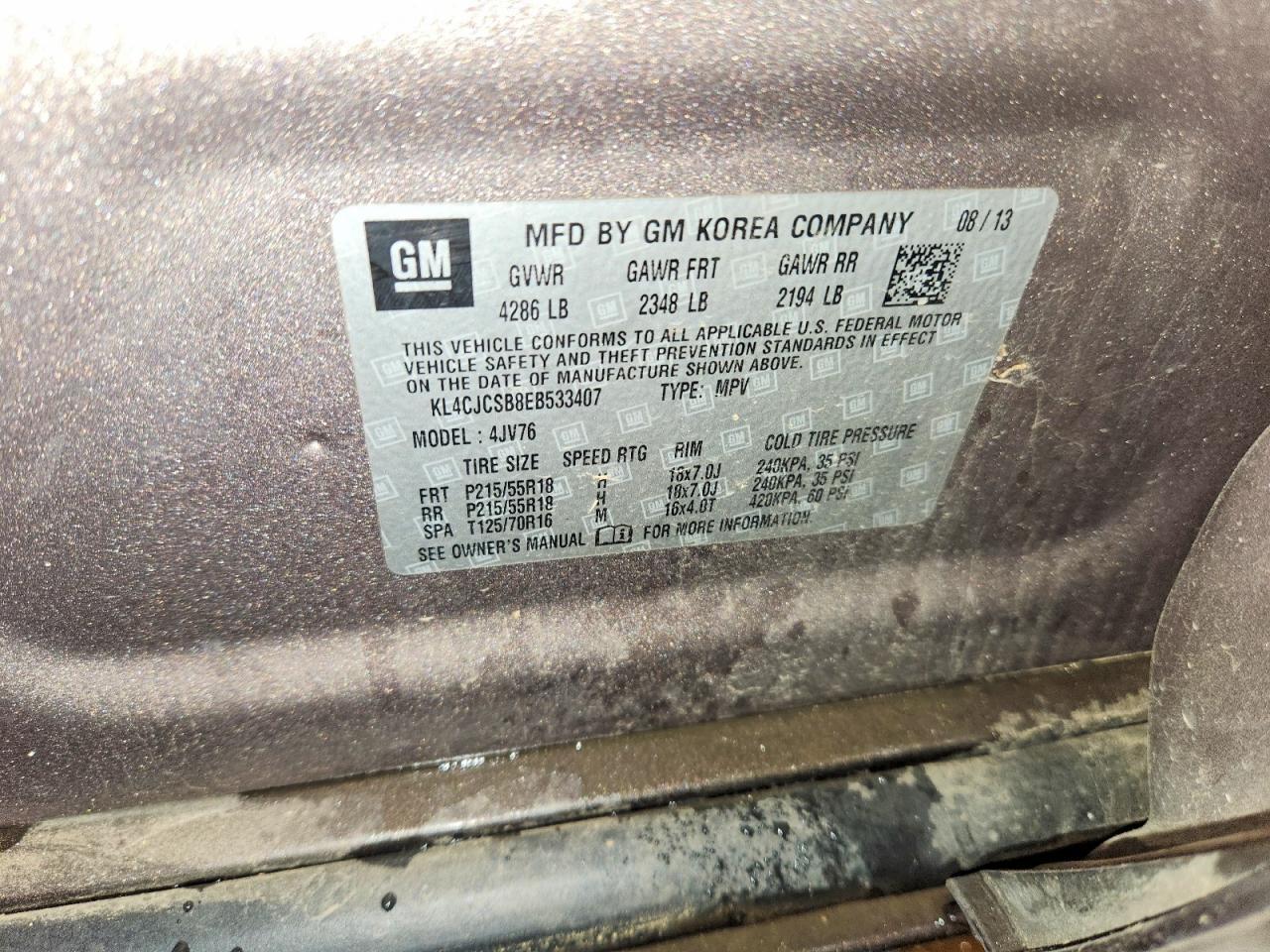 2014 BUICK ENCORE