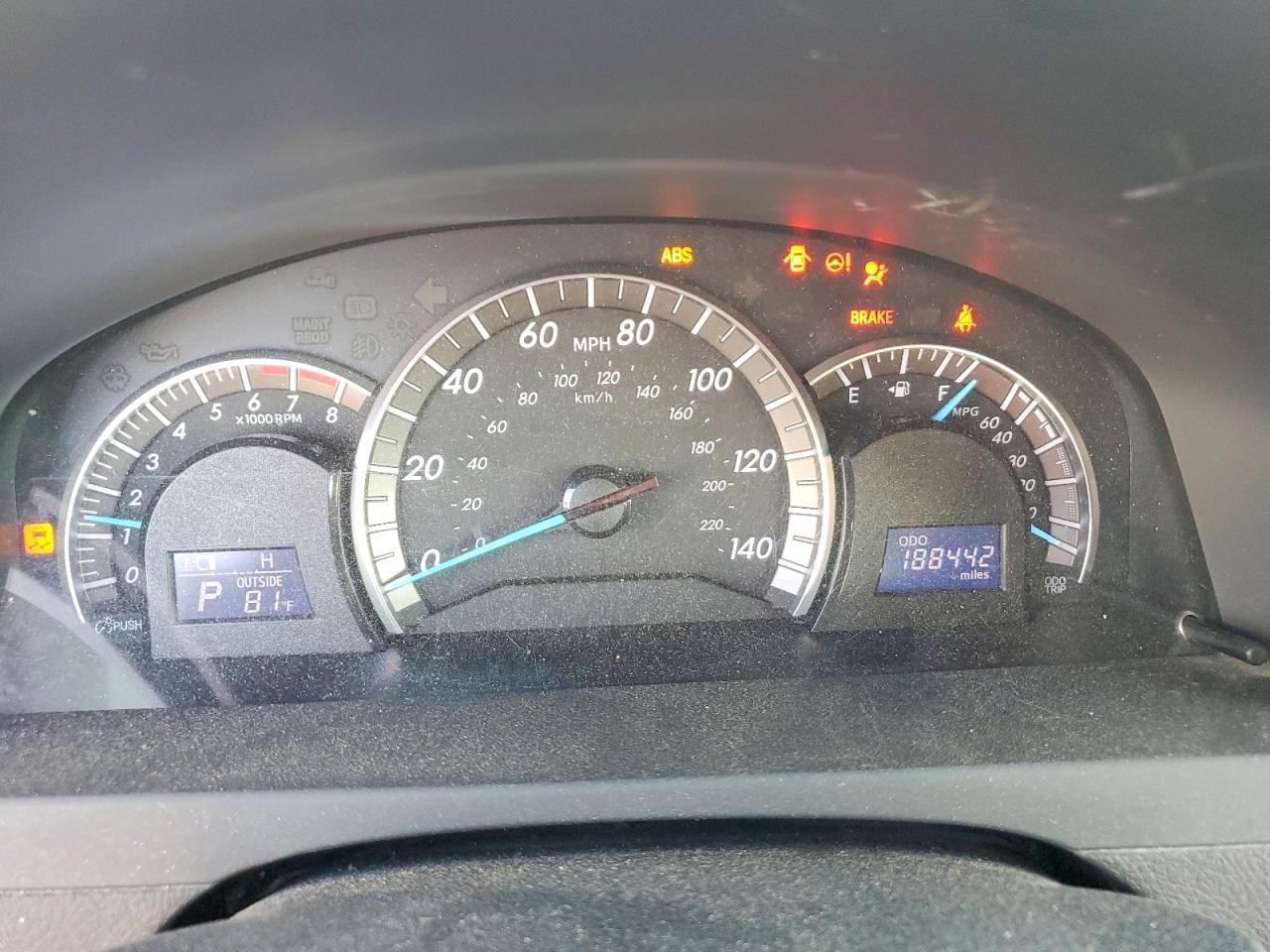 2012 TOYOTA CAMRY