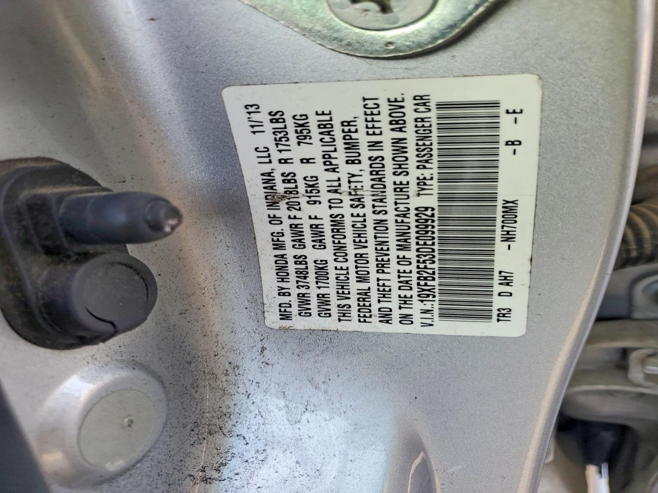 2013 HONDA CIVIC