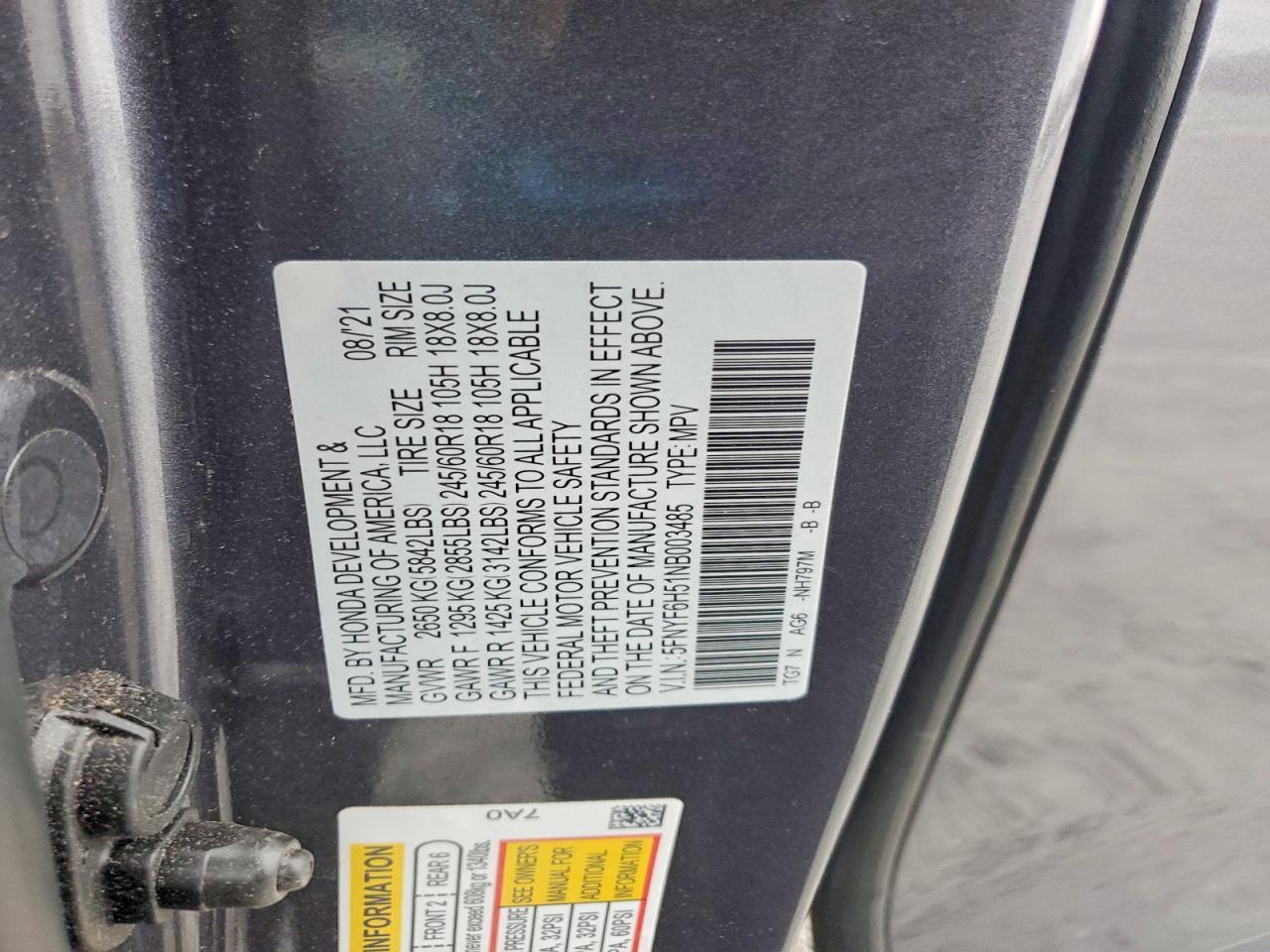 2022 HONDA PILOT