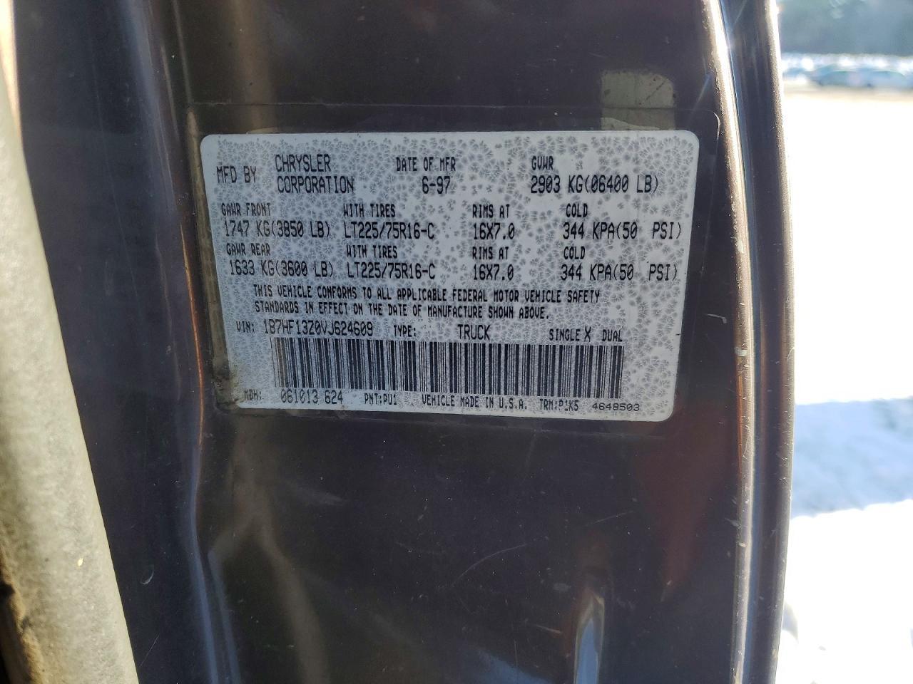 1997 DODGE RAM 1500