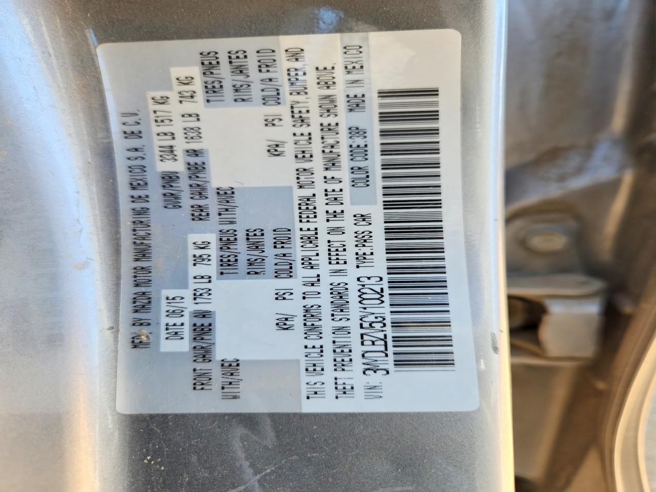 2016 TOYOTA SCION