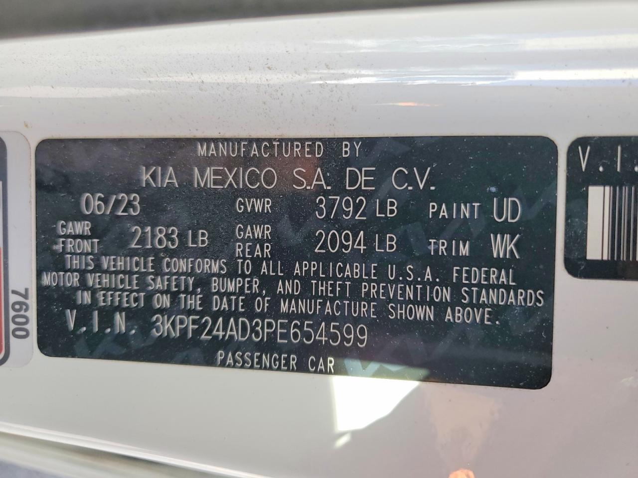 2023 KIA FORTE