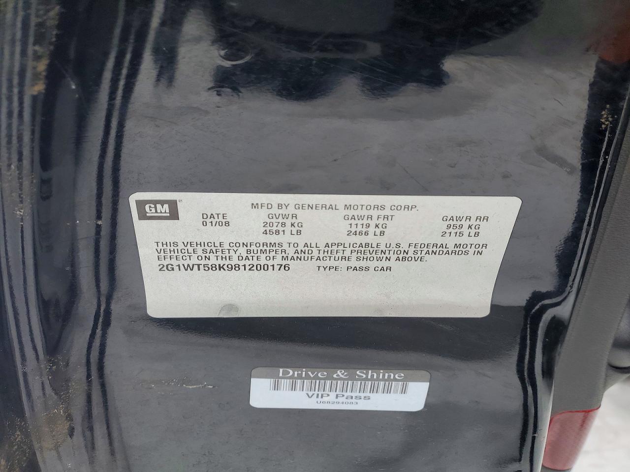 2008 CHEVROLET IMPALA